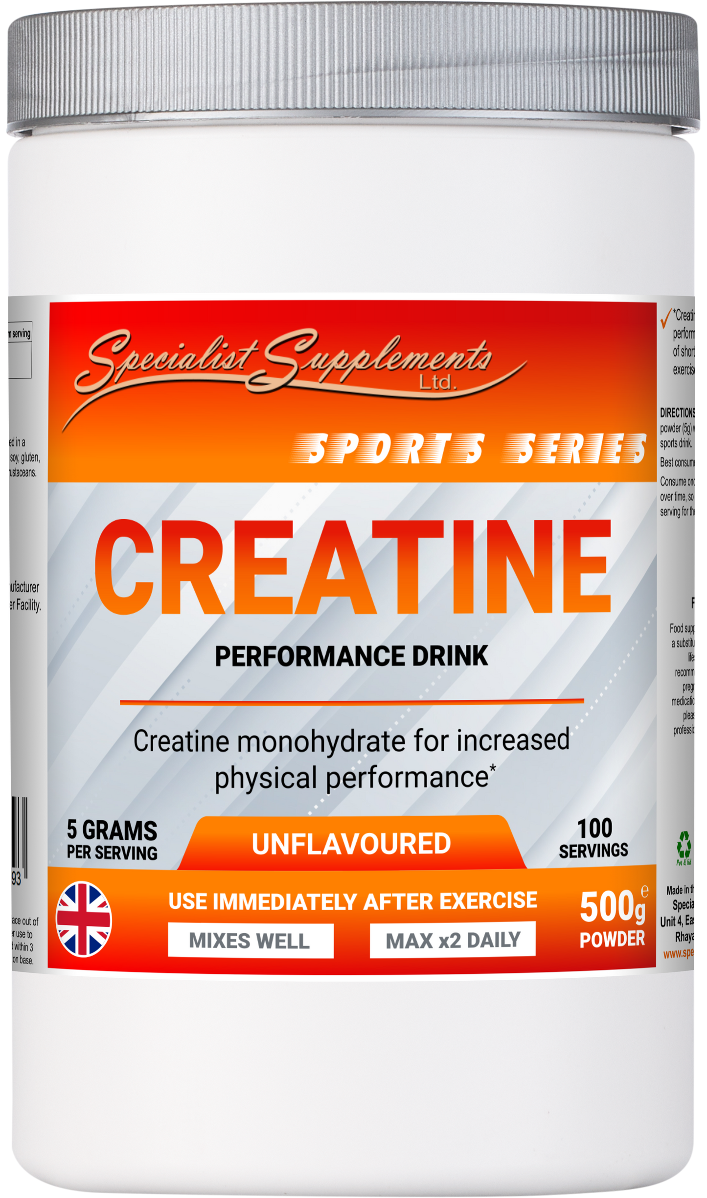 Pure Creatine Monohydrate Drink - Premium Workout Support