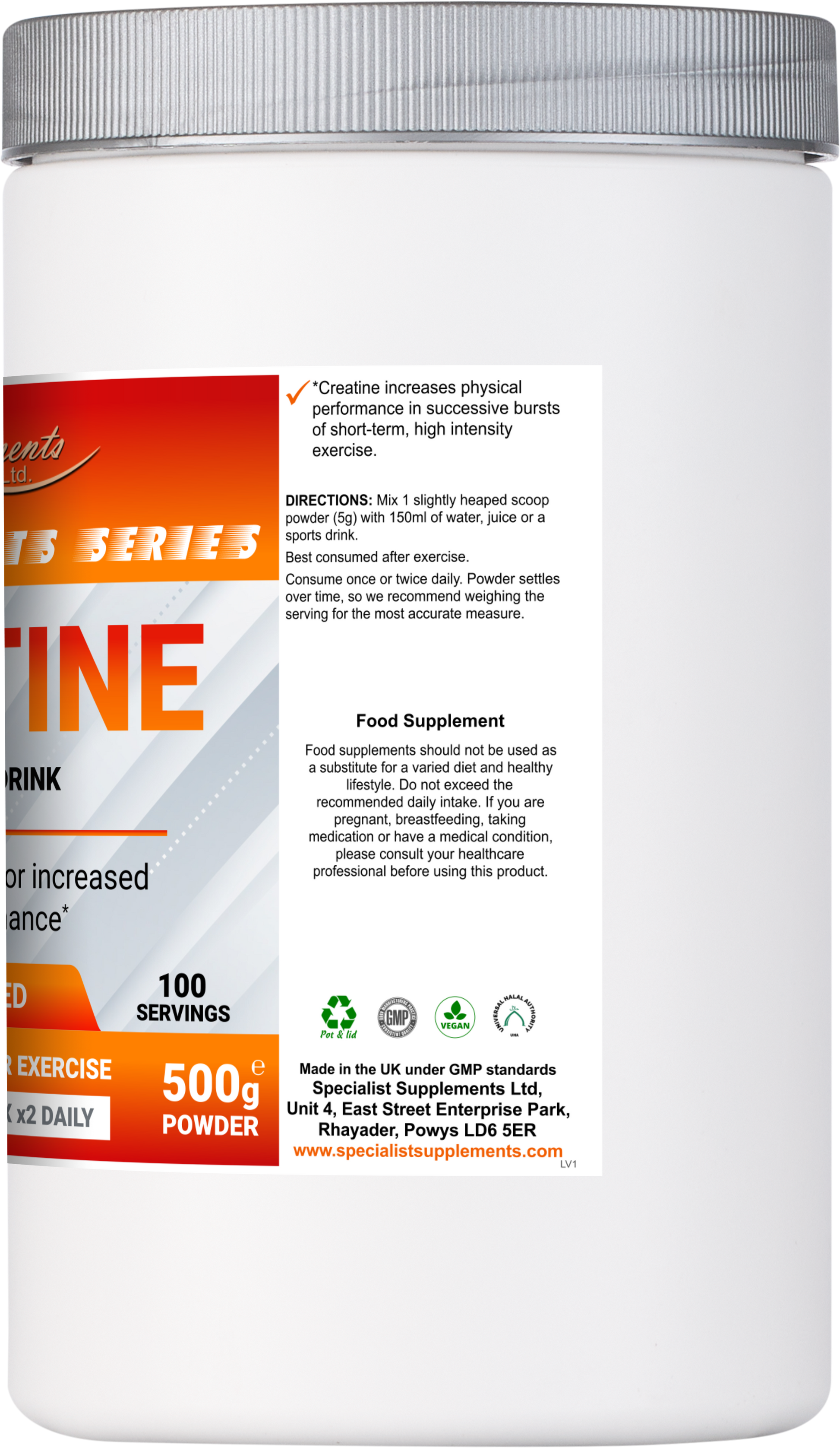 Pure Creatine Monohydrate Drink - Premium Workout Support